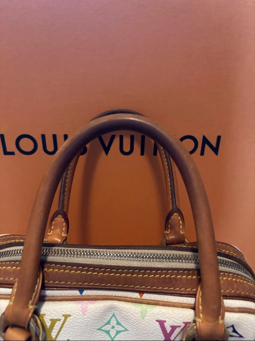 Louis Vuitton White Multicolor Monogram Priscilla Murakami purse bag - Picture 4 of 16